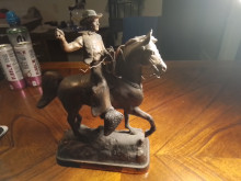 Western copper statue