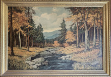 Alex Dzigurski Autumn Morn Illinois Moulding Co. Chicago 8 framed numbered print