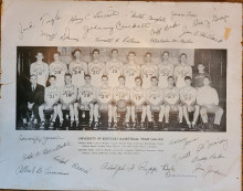 Autographed team photo of 1946-47 Kentucky Wildcats Basketball Team