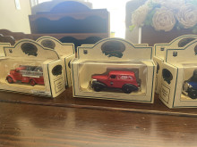 Chevron cast iron toy cars
