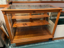 Antique Oak Display Case