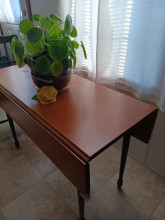 Mid-Century Drop-Leaf Dining Table