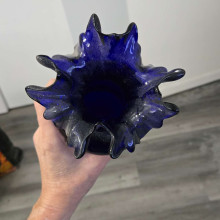 Cobalt Blue Glass Vase