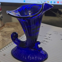Cobalt Blue Glass Vase