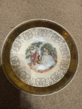 Cresti-O-Gold Decorative Plate