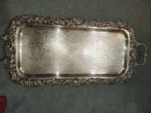 Ornate Silver Plated Tray