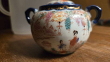 Japanese Porcelain Lidded Jar