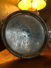 A 15“ x 15“ FB Rogers, silver plate serving tray