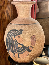 Ancient Egyptian Style Pottery Vase