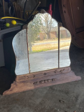 Vintage Tri-Fold Mirror